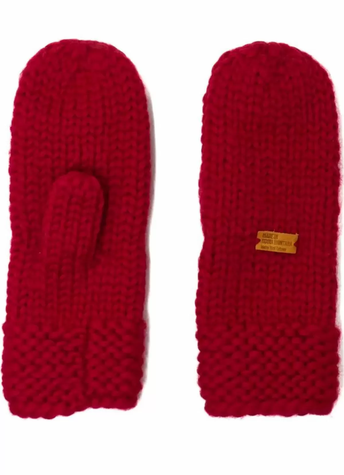 Danefæ Handschuhe>Handstrikket Merinould Vanter Red