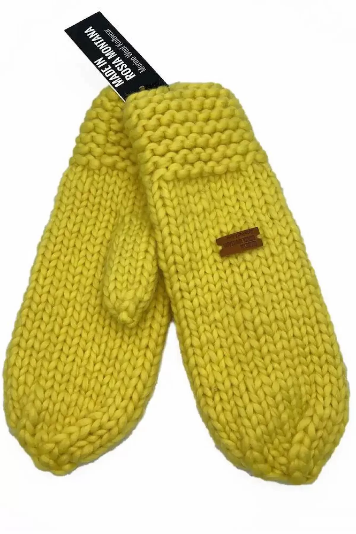 Danefæ Handschuhe>Handstrikket Merinould Vanter Yellow Sheen