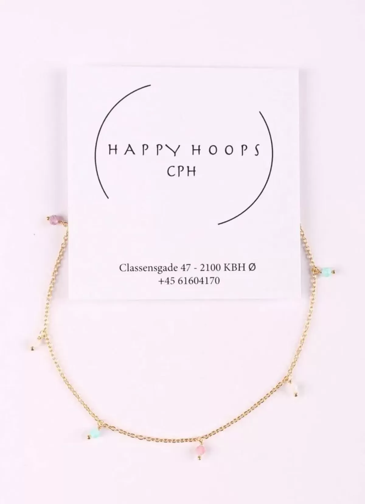 Danefæ Schmuck>Happy Hoop Cph Amanda Halskaede Guldfarvet