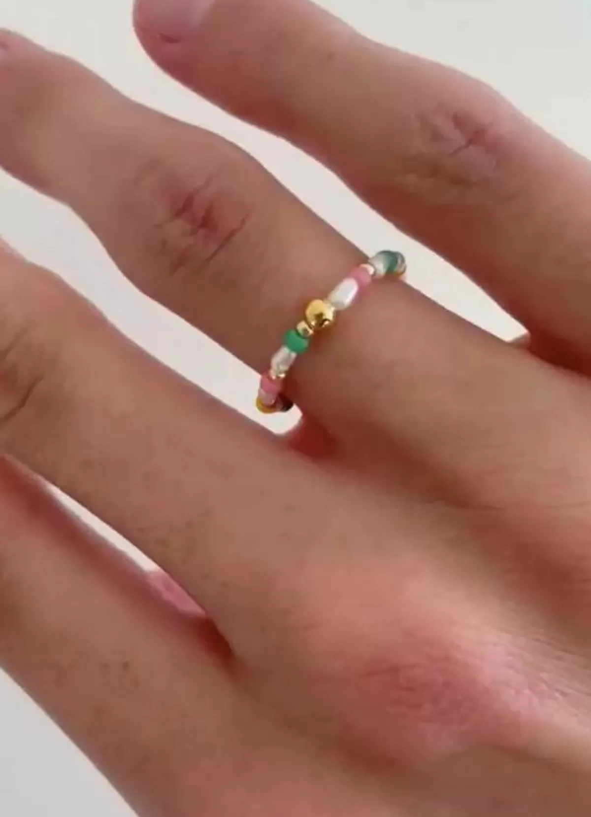 Danefæ Schmuck>Hultquist Cph Aurora Ring Multicolour Perler