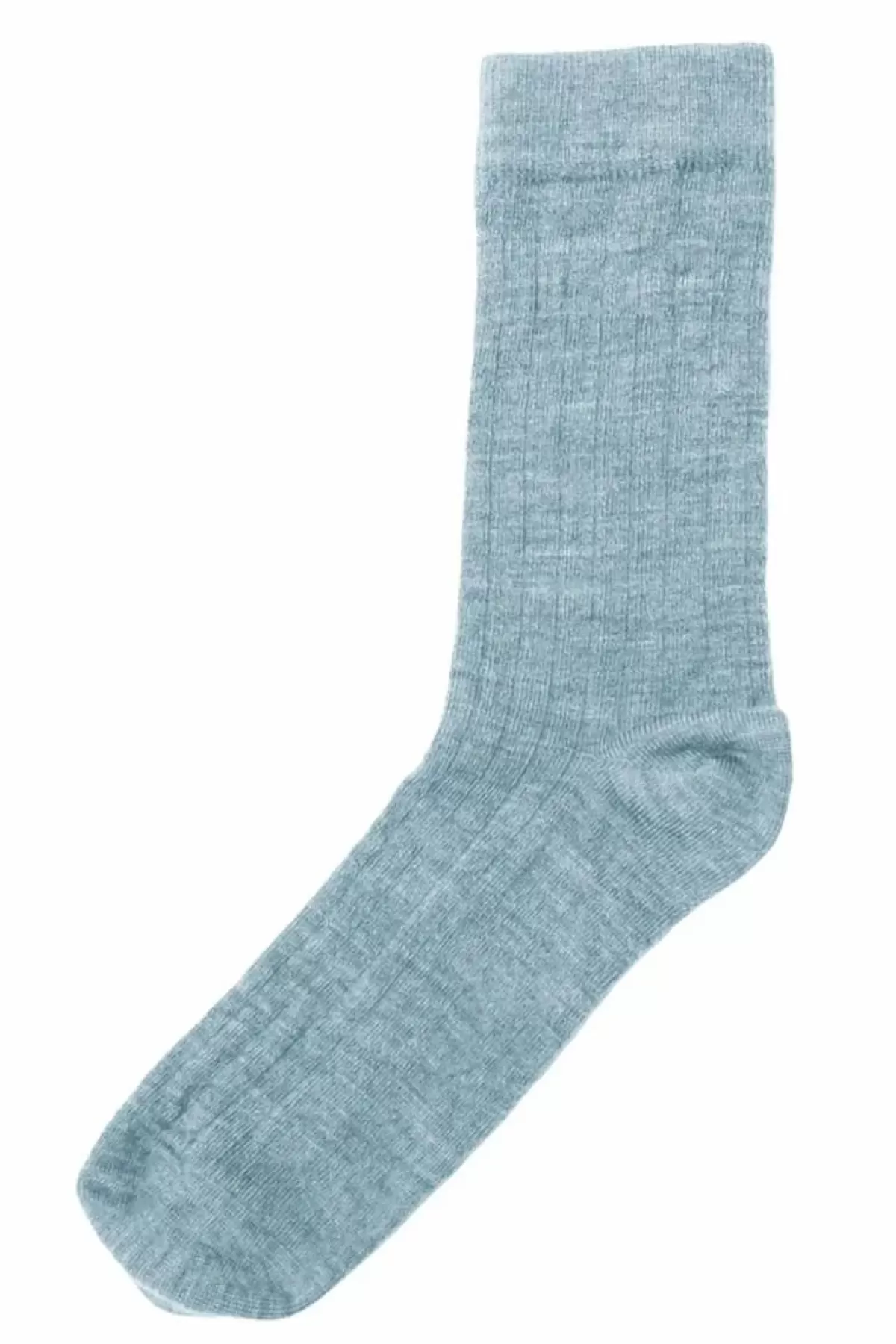 Danefæ Socken Und Strümpfe>Joha Wool Socks Thin Rib Blue