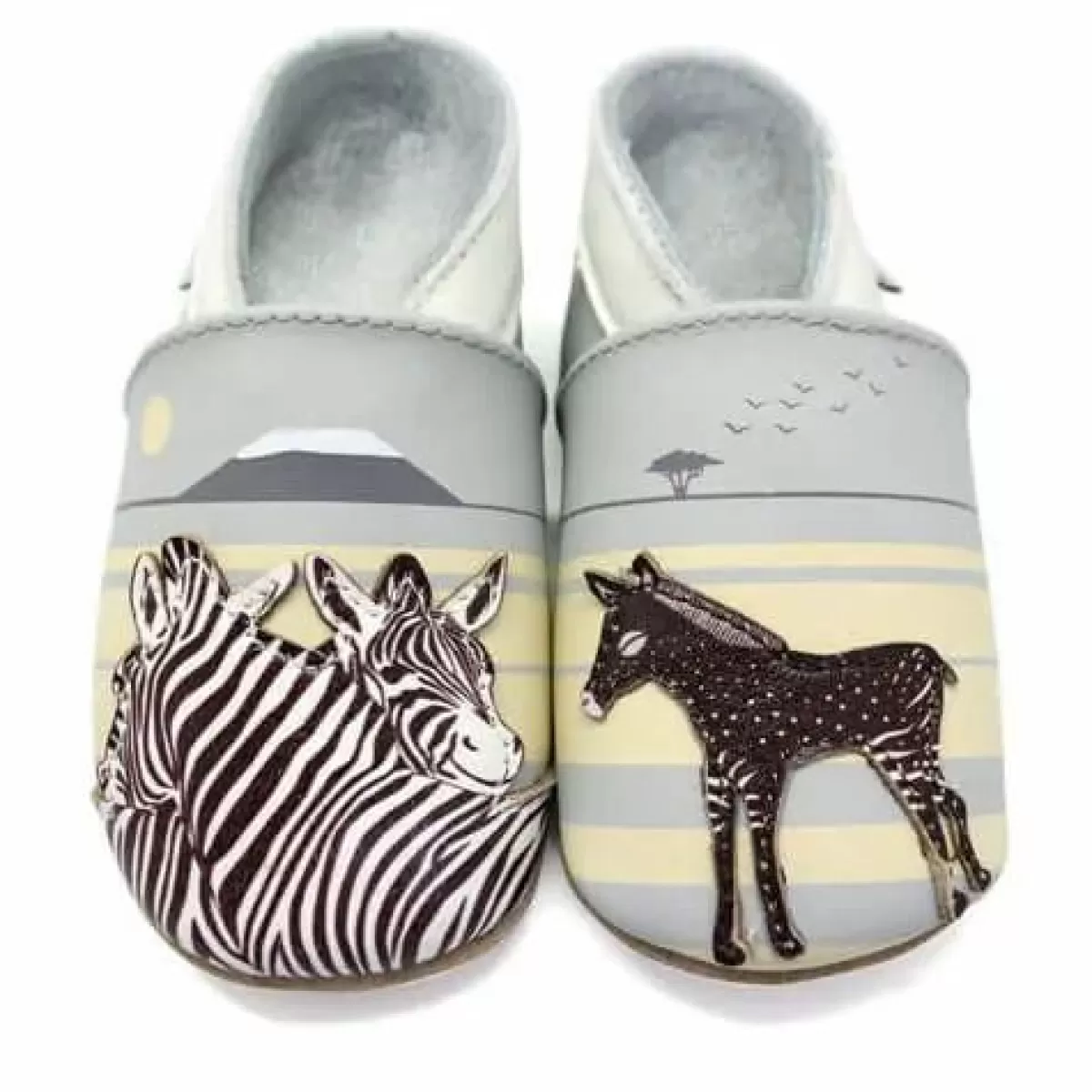 New Lait Et Miel Hjemmesko Zebra Kinder Hausschuhe