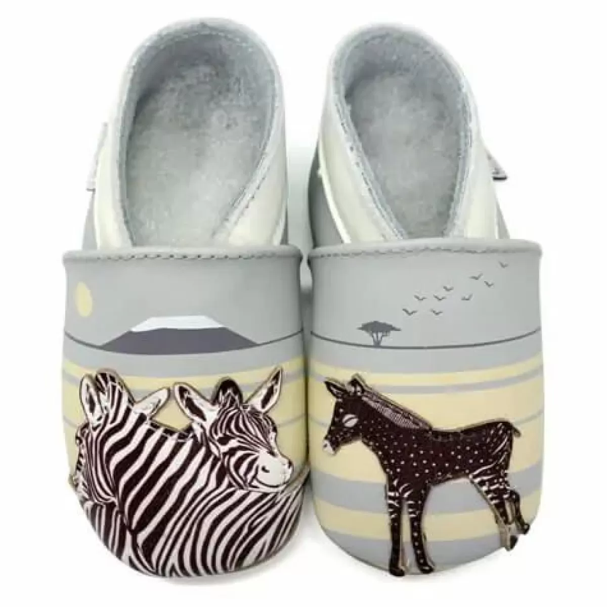 New Lait Et Miel Hjemmesko Zebra Kinder Hausschuhe