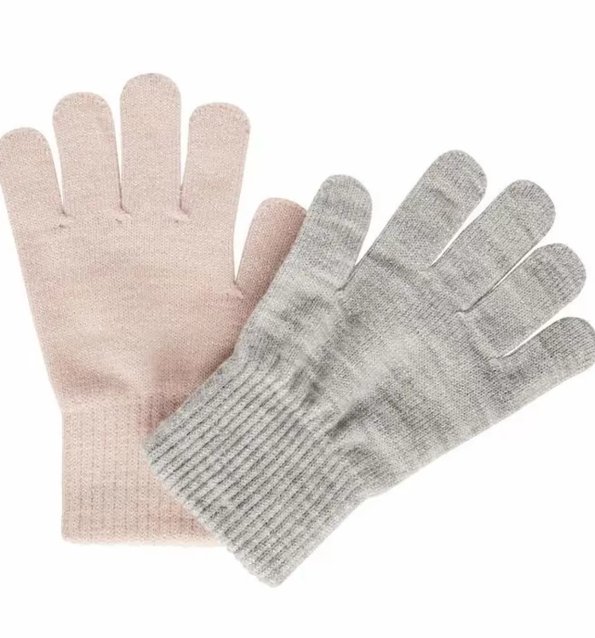 Online Melton 2-Pack Gloves W.Lurex Silver/Rose Kinder Mützen Und Handschuhe