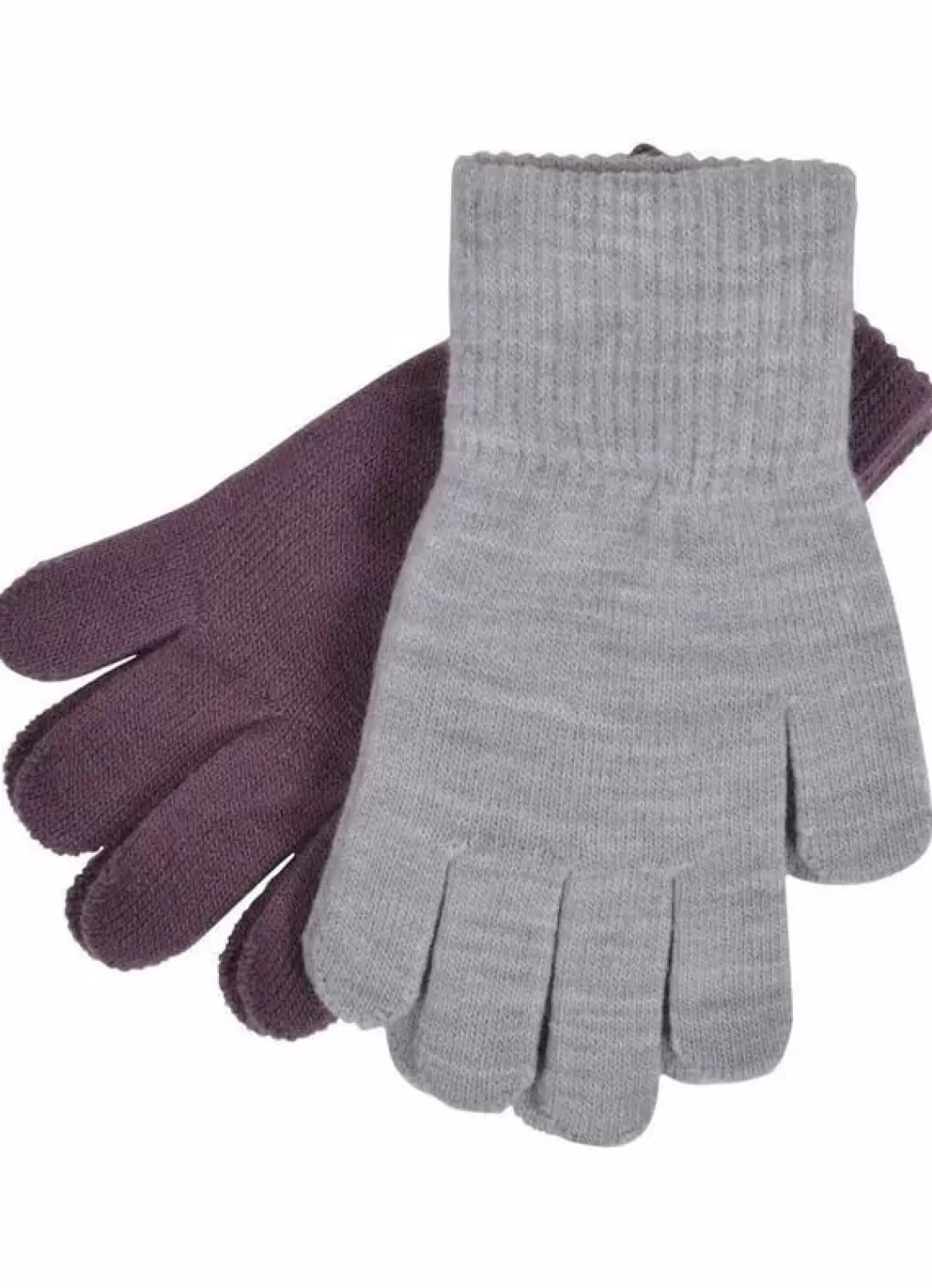 Cheap Melton 2-Pak Fingervanter Lila/Grey Kinder Mützen Und Handschuhe