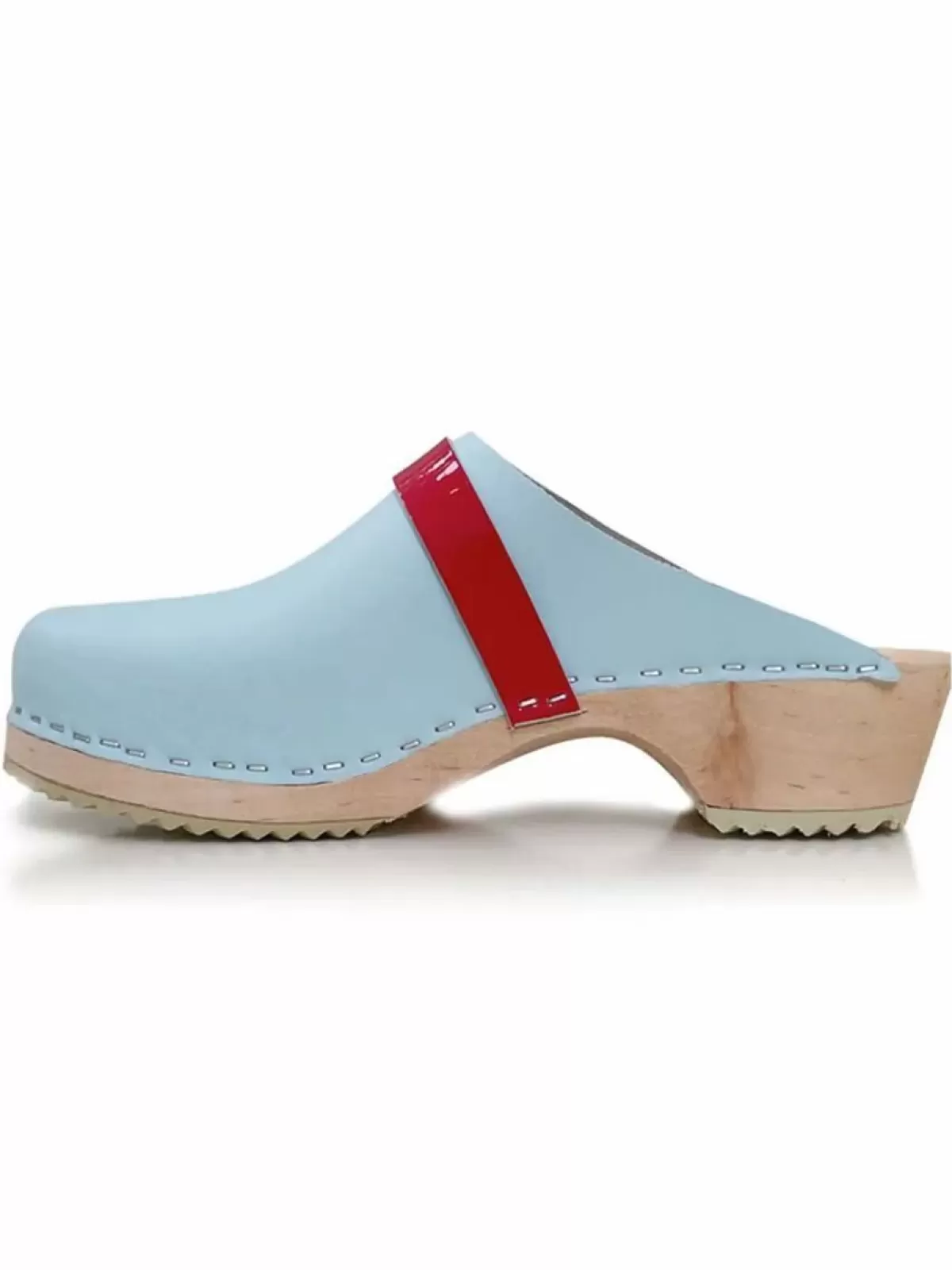 Danefæ Holzschuhe>Mine Traesko Light Blue/Red