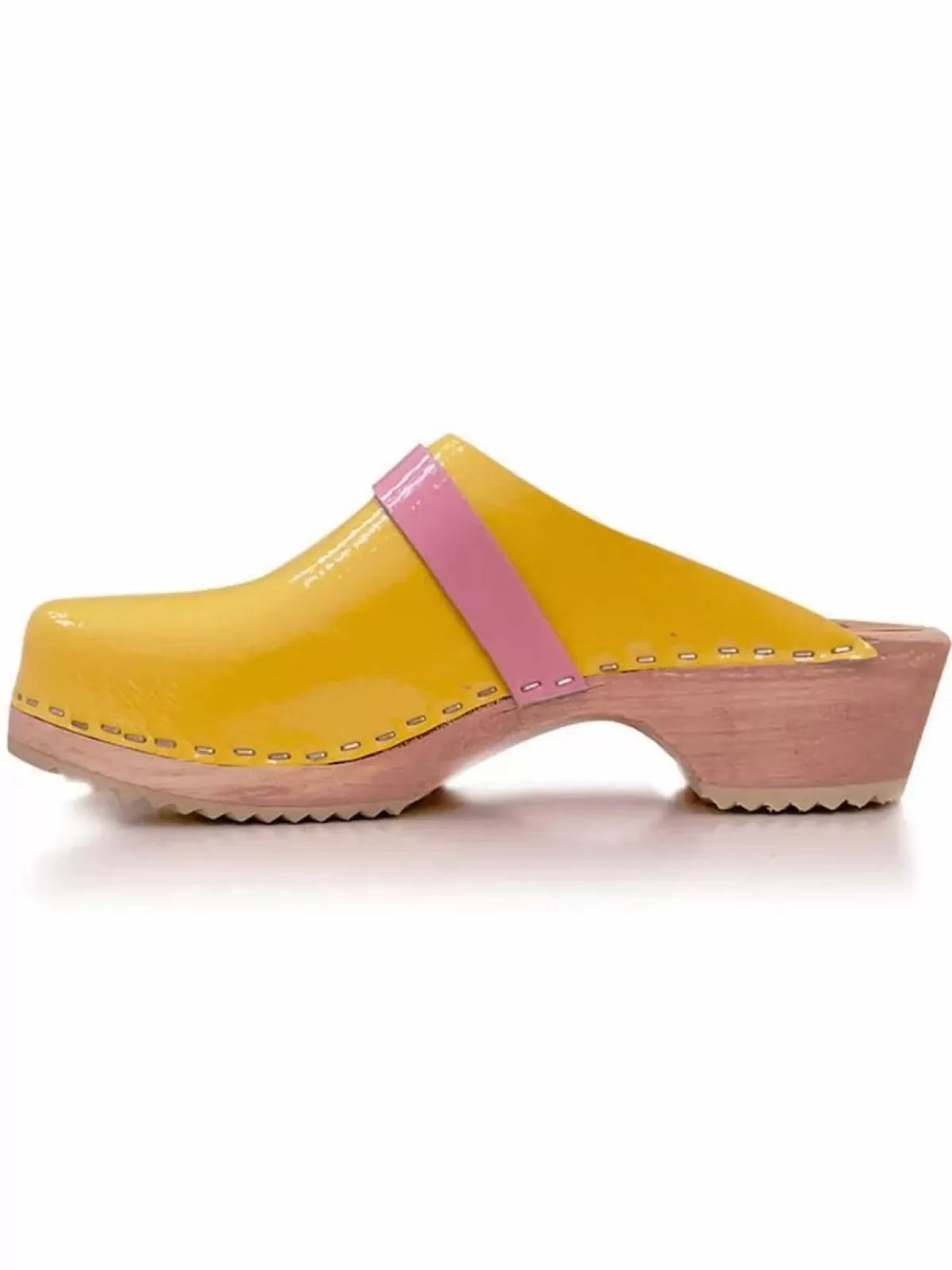 Danefæ Holzschuhe>Mine Traesko Yellow/Pink