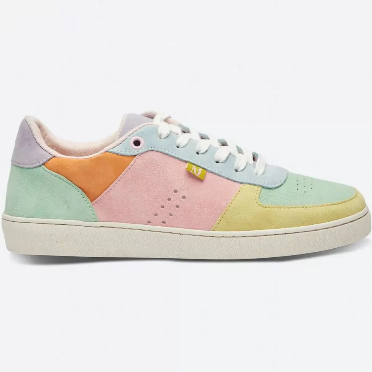 Danefæ Sneakers>M.Moustache Marie Low Sneakers Suede Citron Vert Deau Ciel