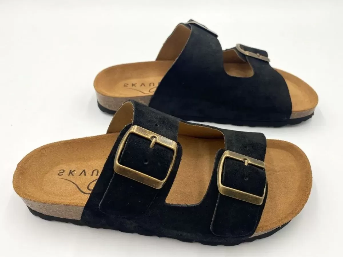 Danefæ Sandalen>Morso Skvulp Biosandal - Suede Black