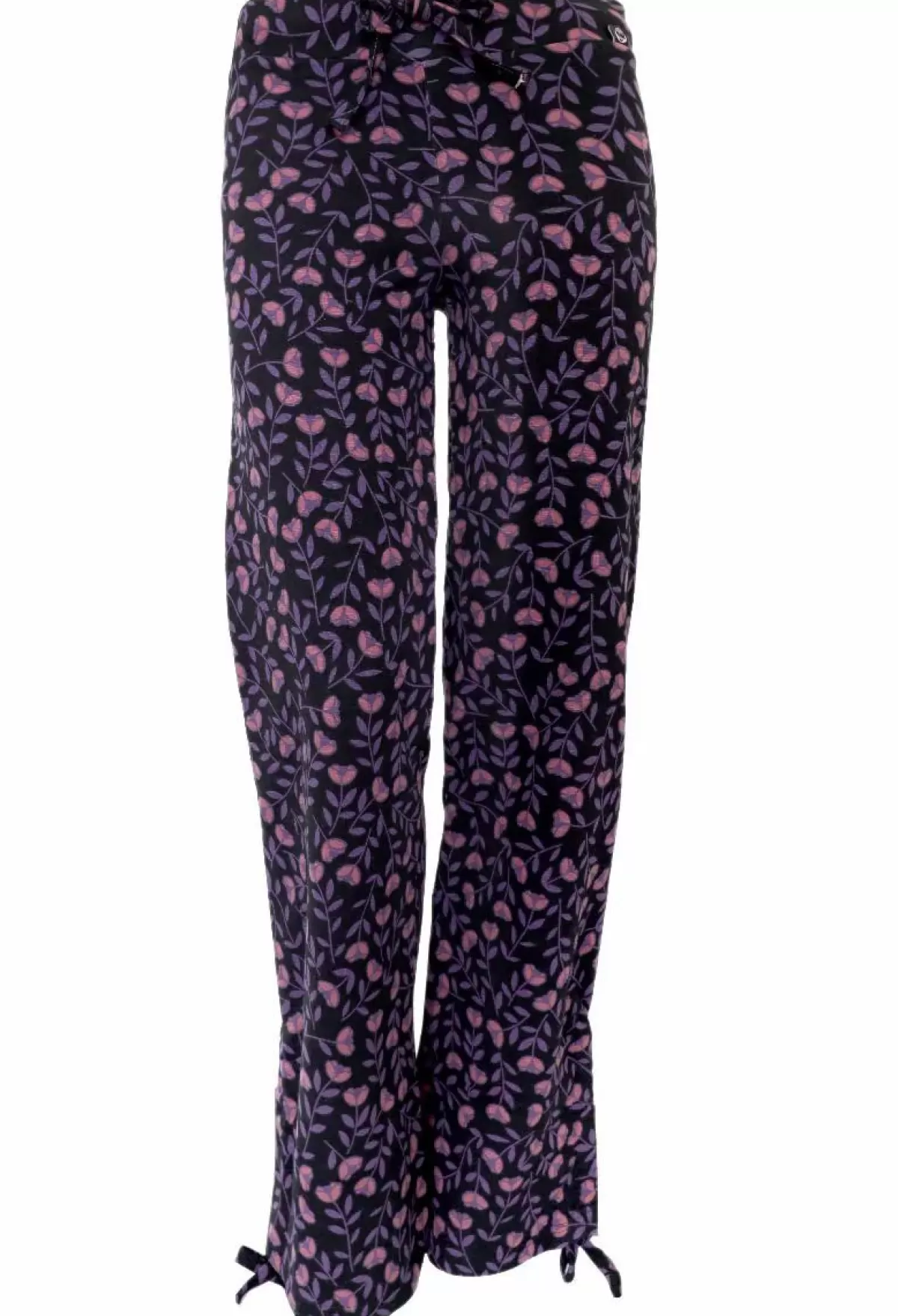 Danefæ Hosen>Organic - Danodense Pants Black Mauve/Grey Mauve Fleurie