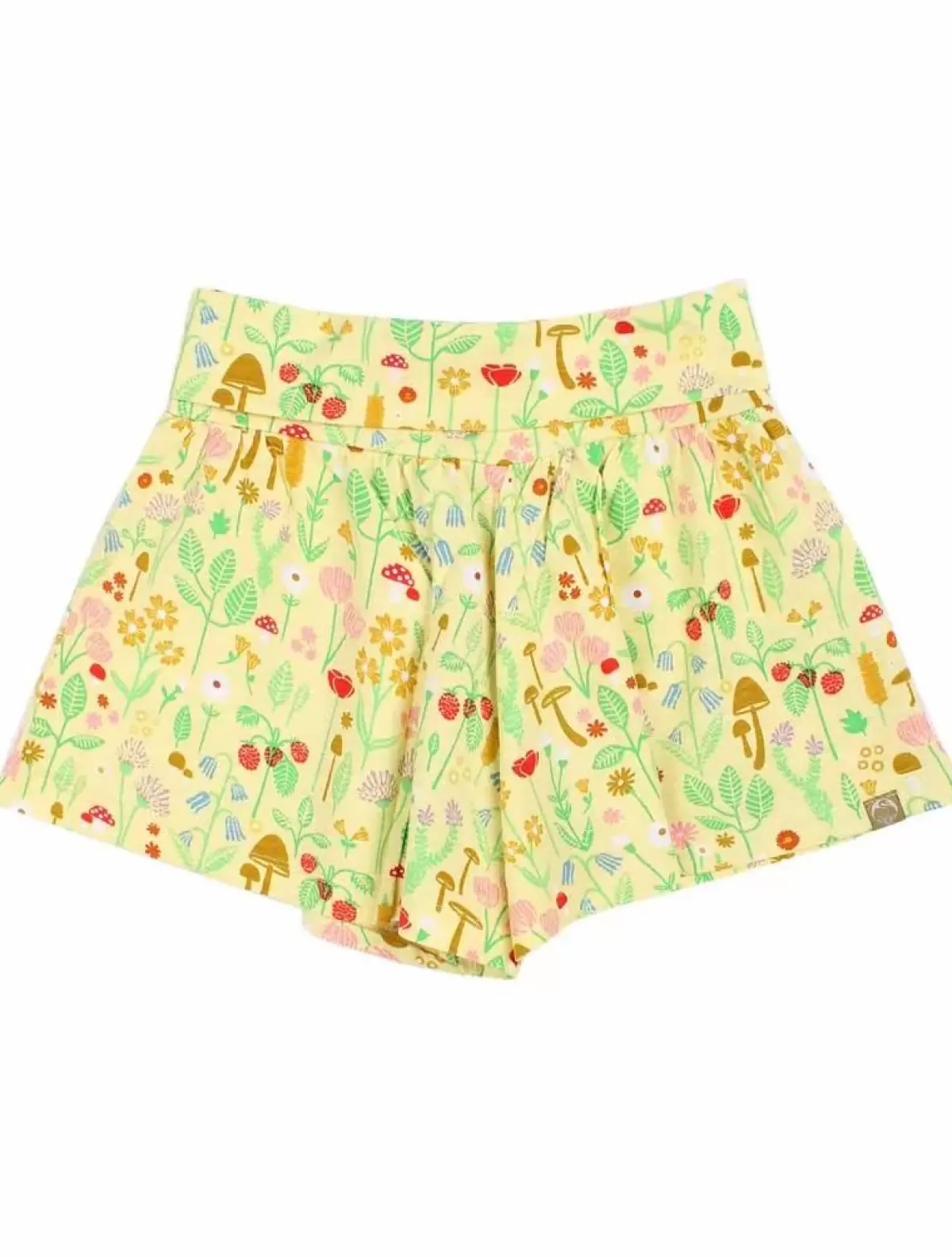 Cheap Organic - Danoyster Shorts Pale Yellow Botanical Kinder Shorts