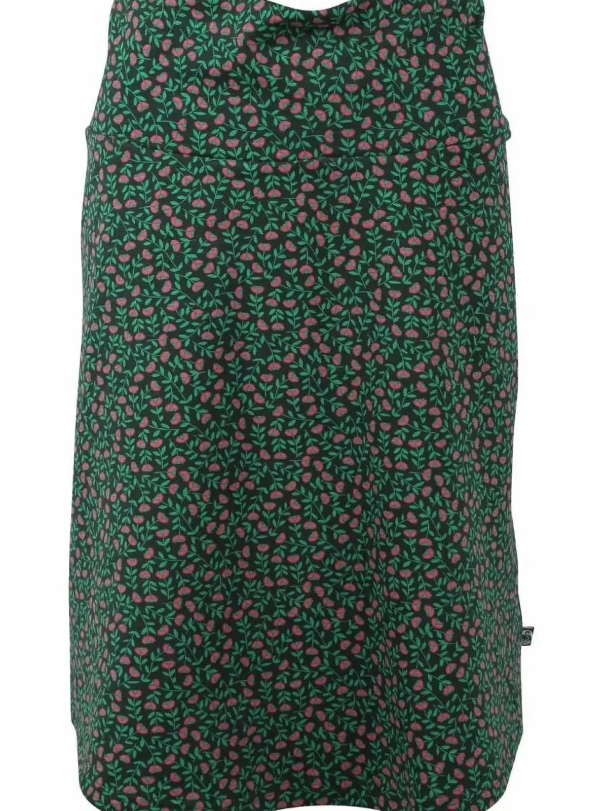 Danefæ Röcke>Organic - Lissen Skirt Black/Green Fleurie