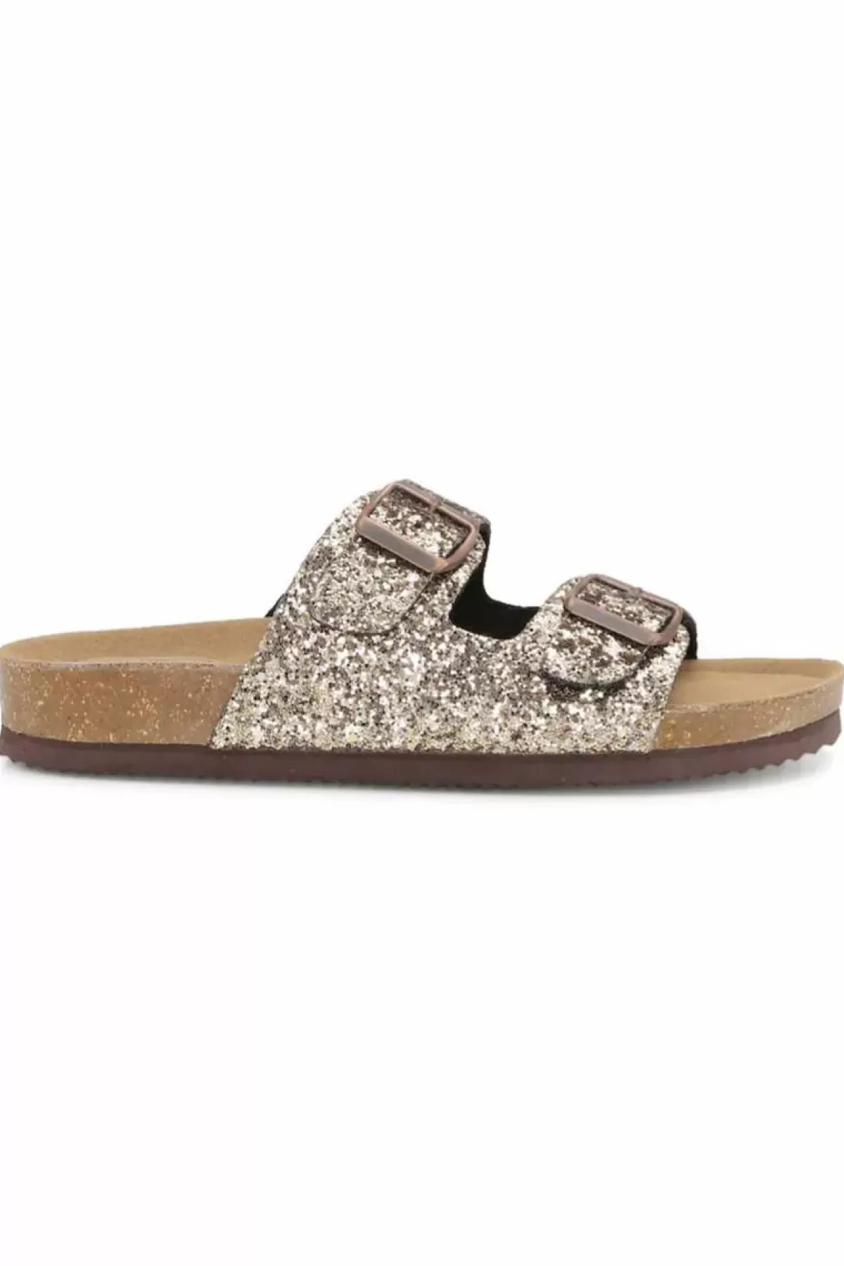 Danefæ Sandalen>Rugged Gear Bio Two Strap Gold Glitter