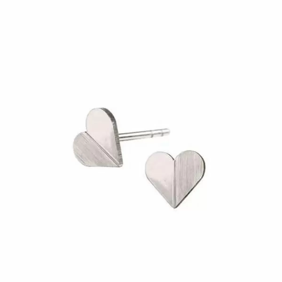 Danefæ Schmuck>Scherning Tiny Heart Orestikker Solvfarvet