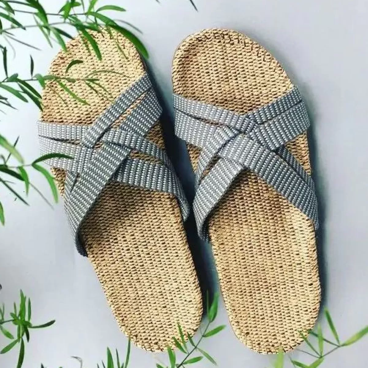 Danefæ Sandalen>Shangies Women Grey Stripes