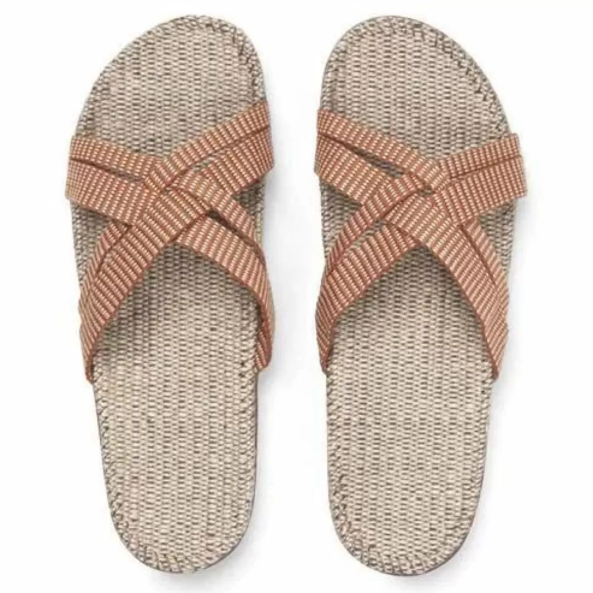 Danefæ Sandalen>Shangies Women Orange Stripes