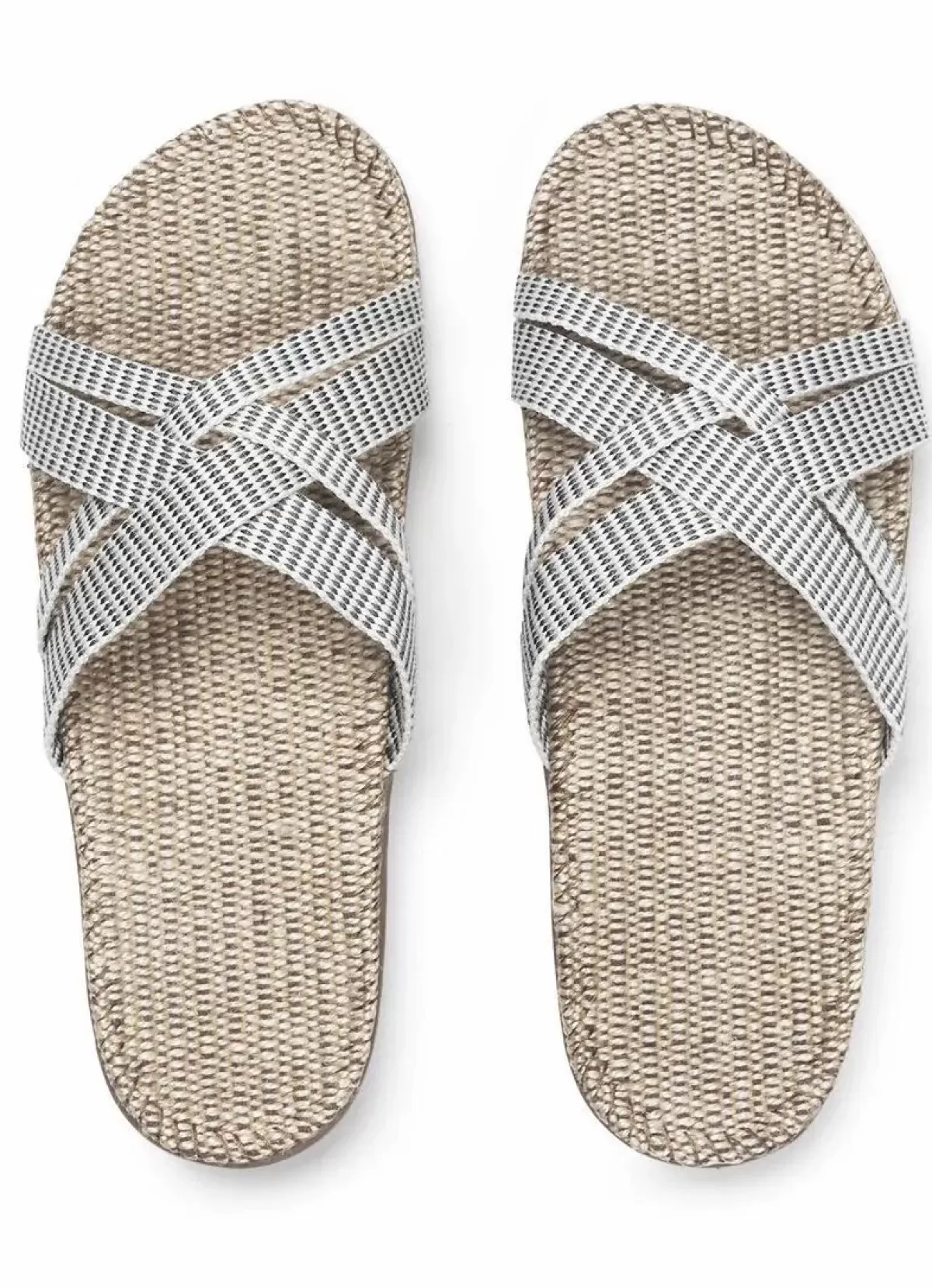 Danefæ Sandalen>Shangies Women White Stripes