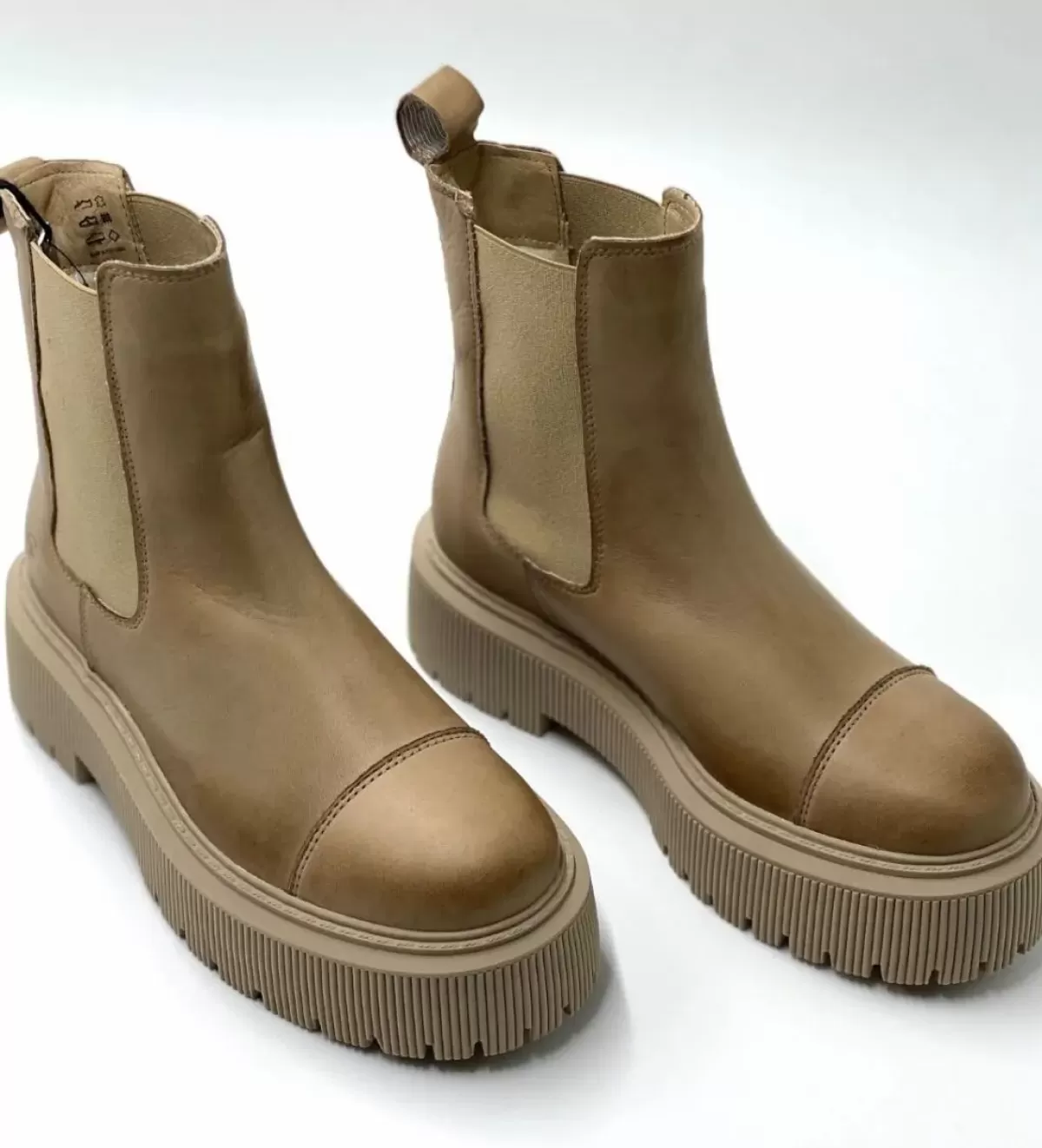 Danefæ Stiefel>Shoedesign Cph Resolute Warm Beige Vintage