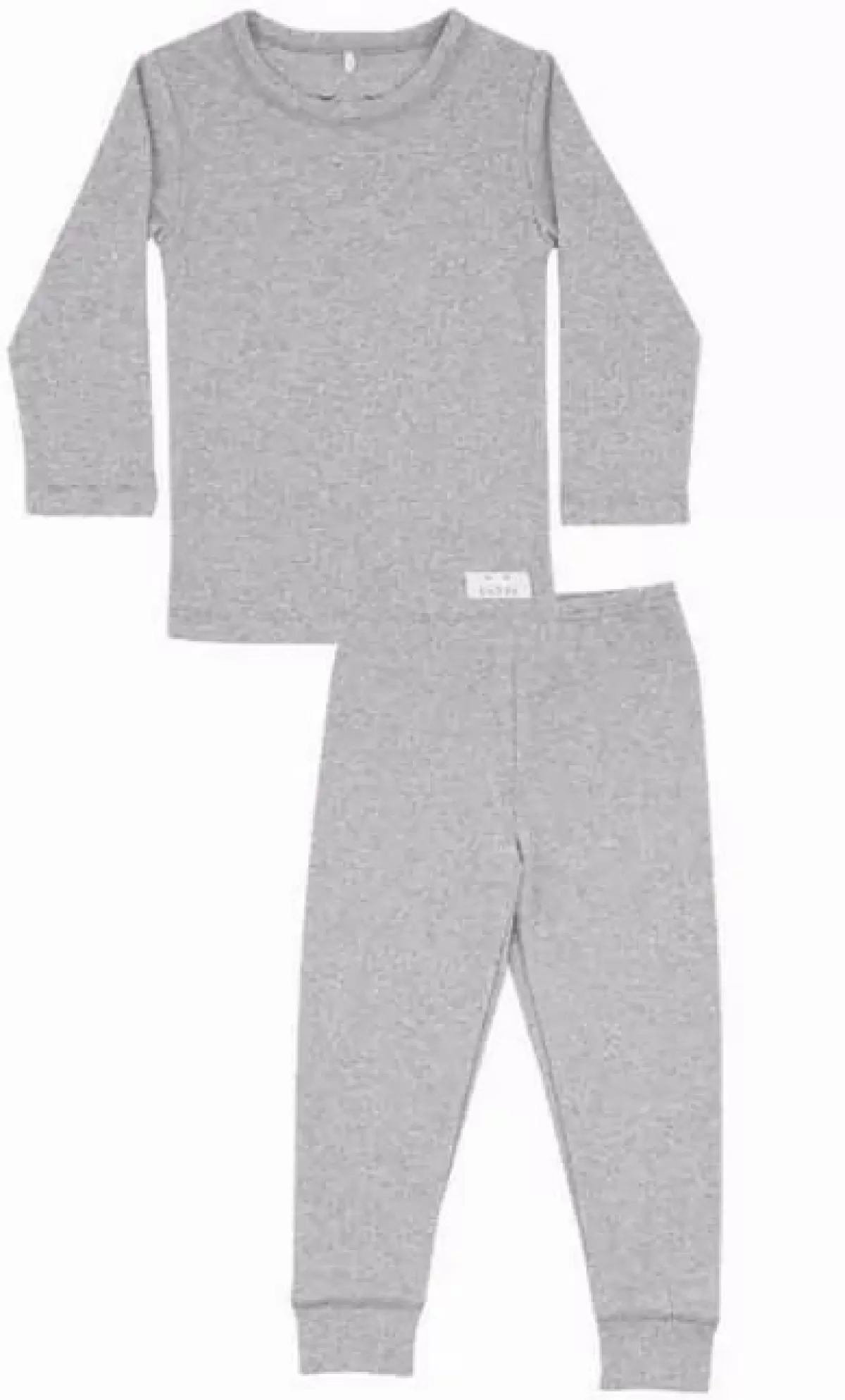 Hot Snork Basic Ls Pyjamas Grey Melange Baby Pyjamas