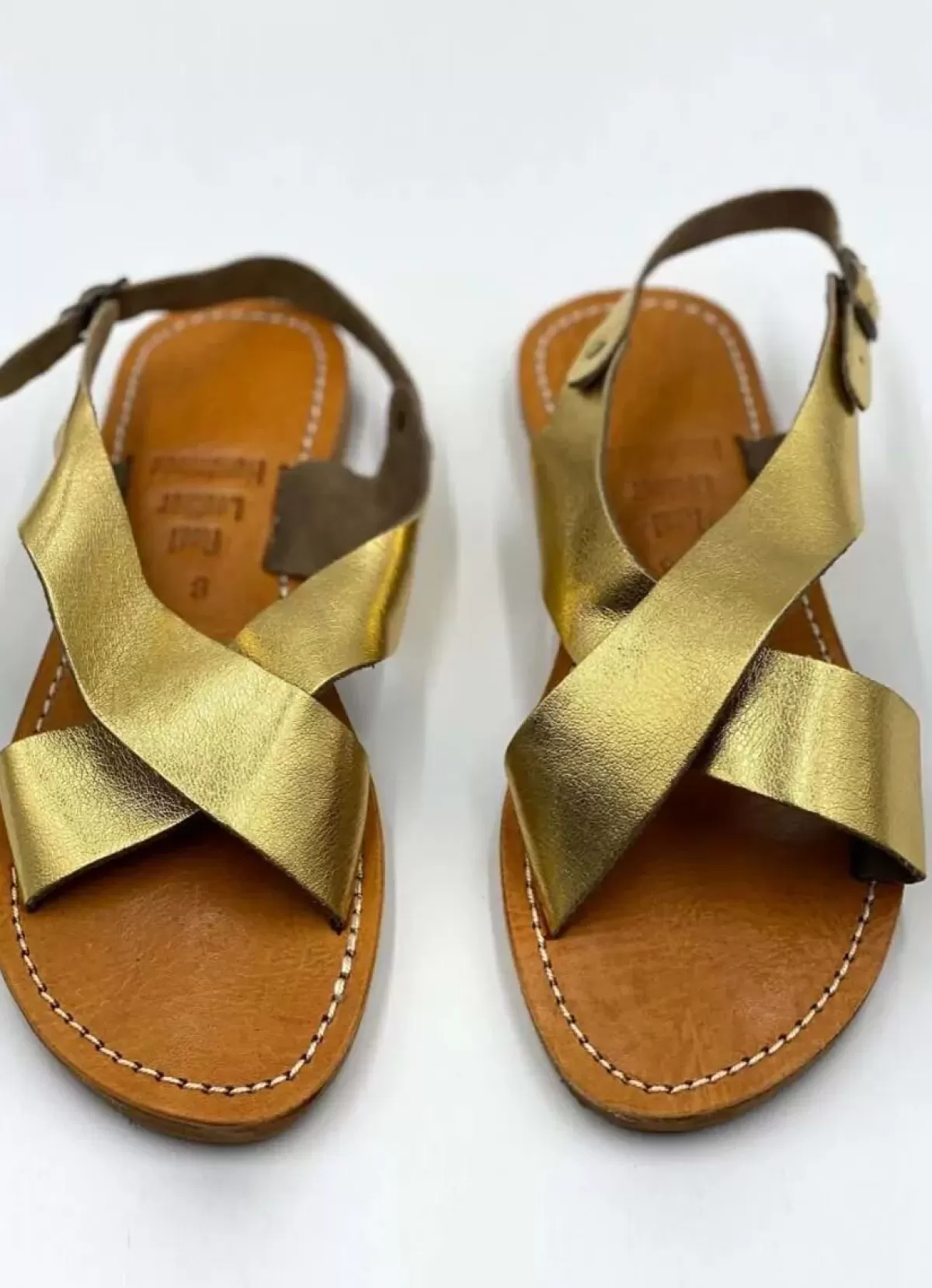 Danefæ Sandalen>The Wild Bazar-Sandal Croise Gold