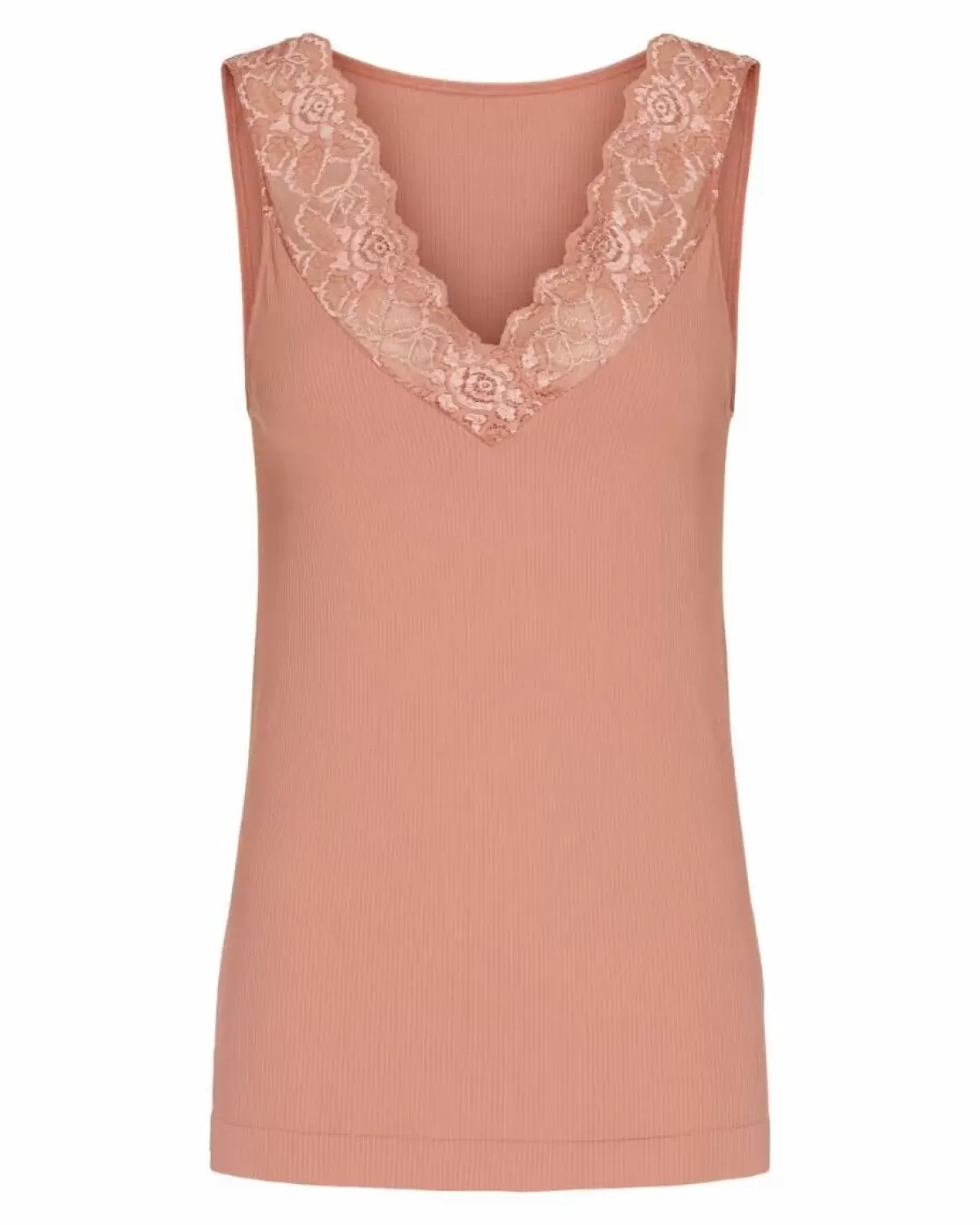 Danefæ Tops>Tim&Simonsen Belen V-Lace Top Peach