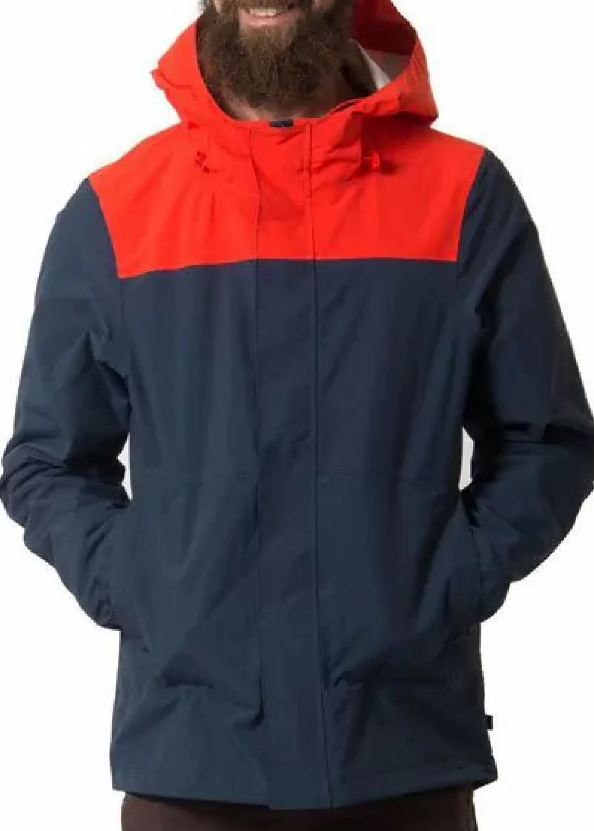 Danefæ Regenjacken>Viksoe Rain Navy/Lovely Orange