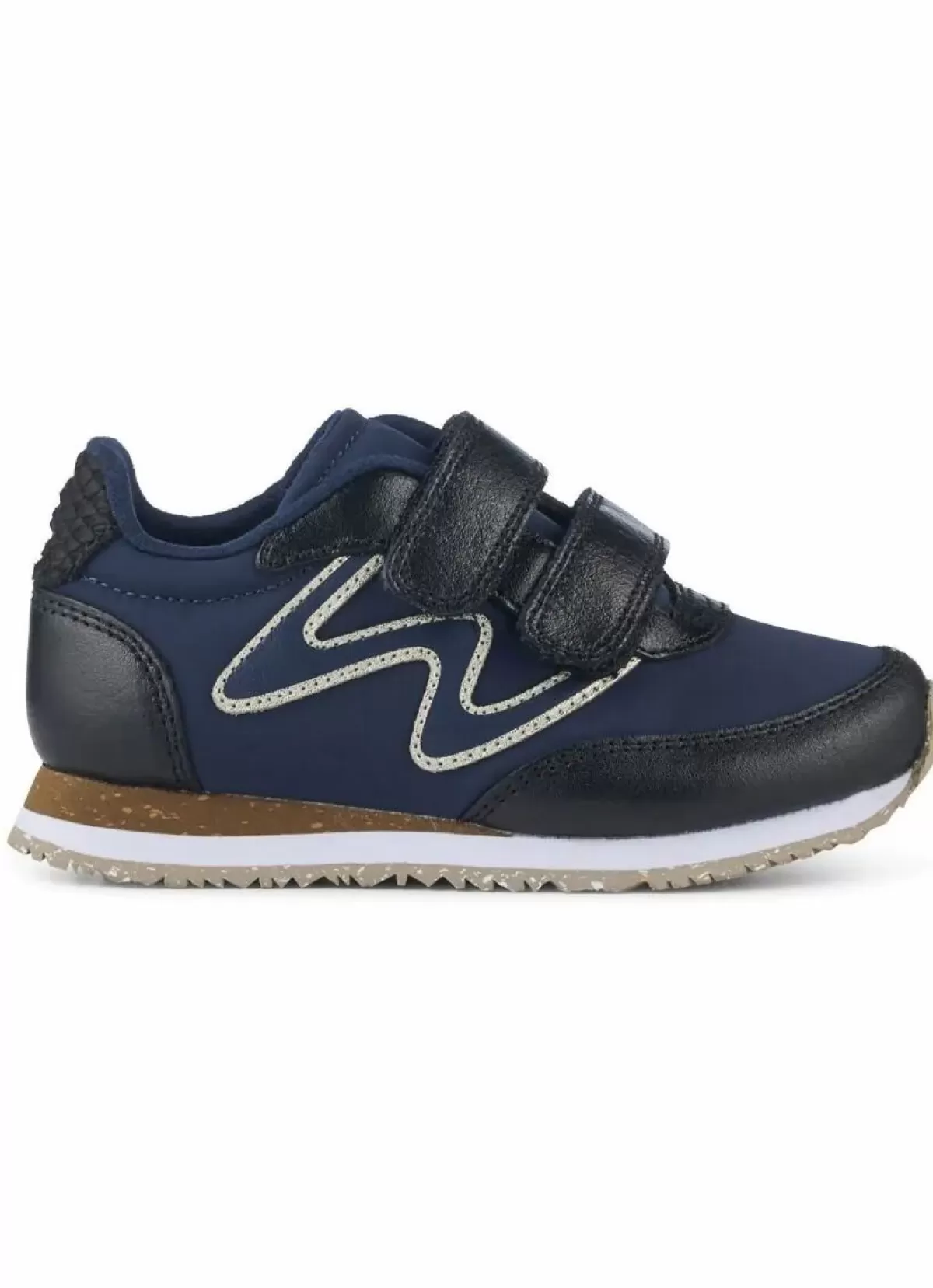 Store Woden Manu Metallic Navy Kinder Sneakers