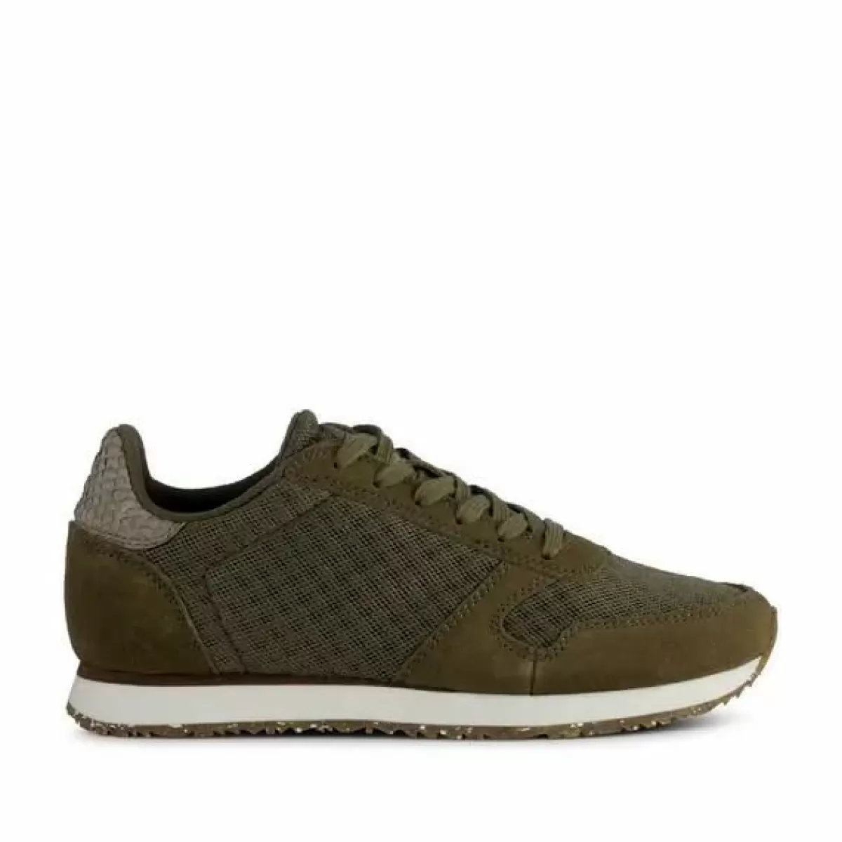 Danefæ Sneakers>Woden Ydun Suede Mesh Ii Dark Olive